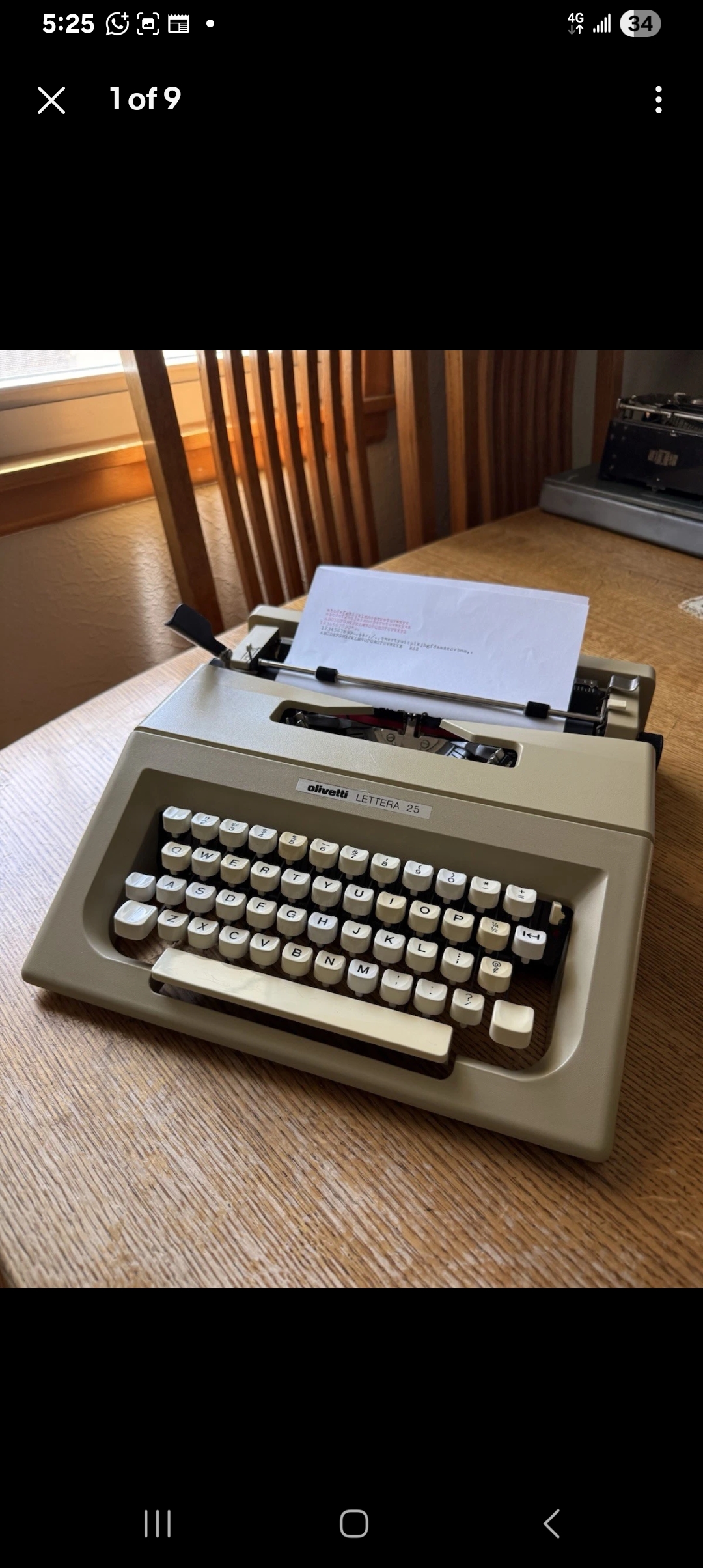 Olivetti lettera 25 manual typewriter  — Image 3