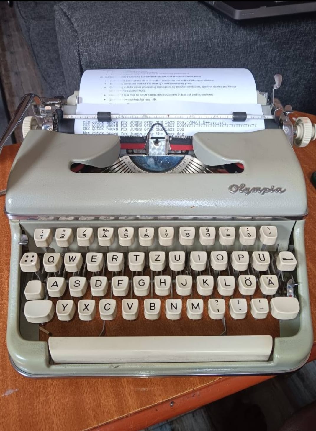 Olympia SM2 Manual Typewriter — Image 3