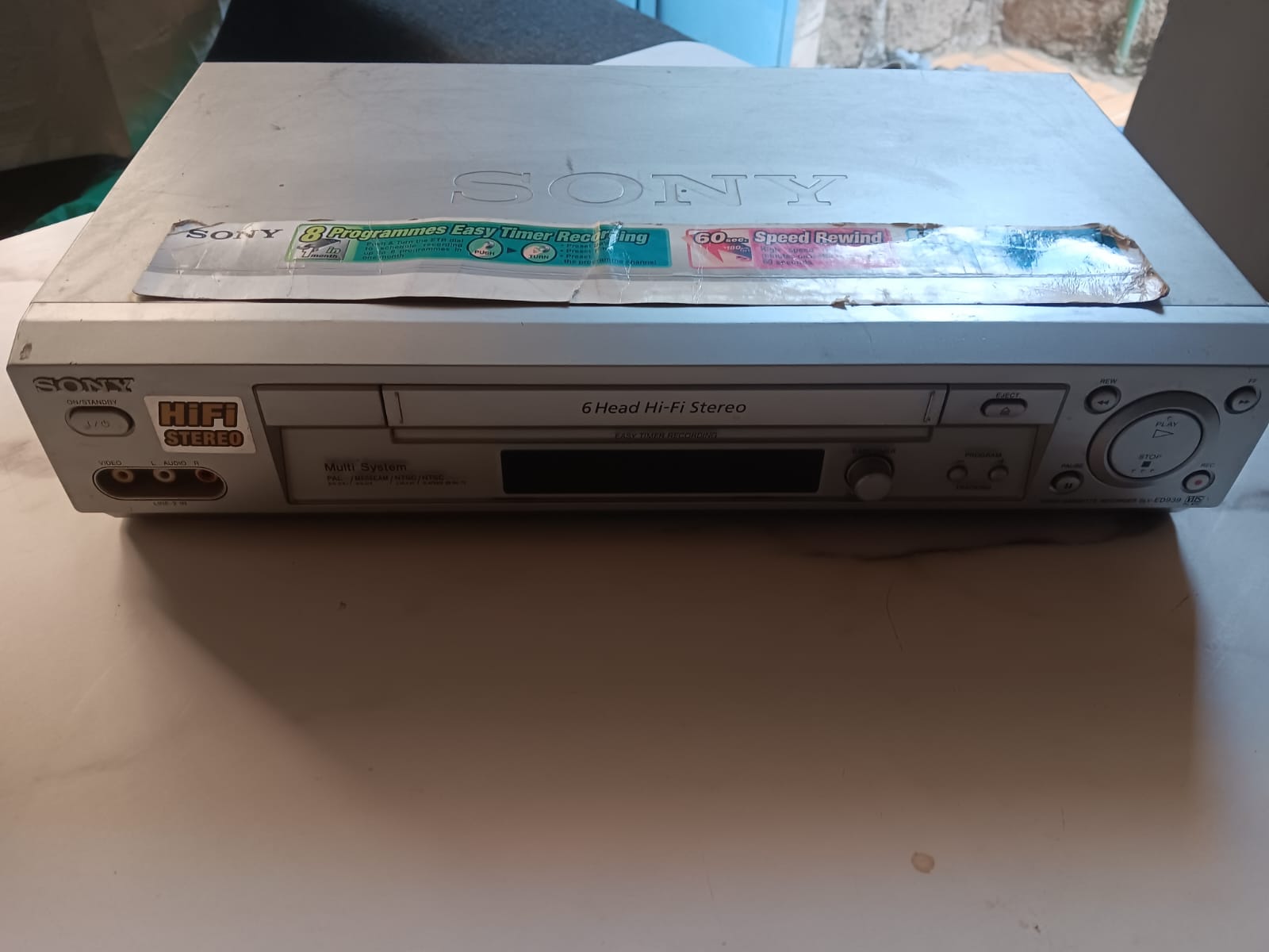 Sony SLV-ED939 6 head hifi stereo VCR